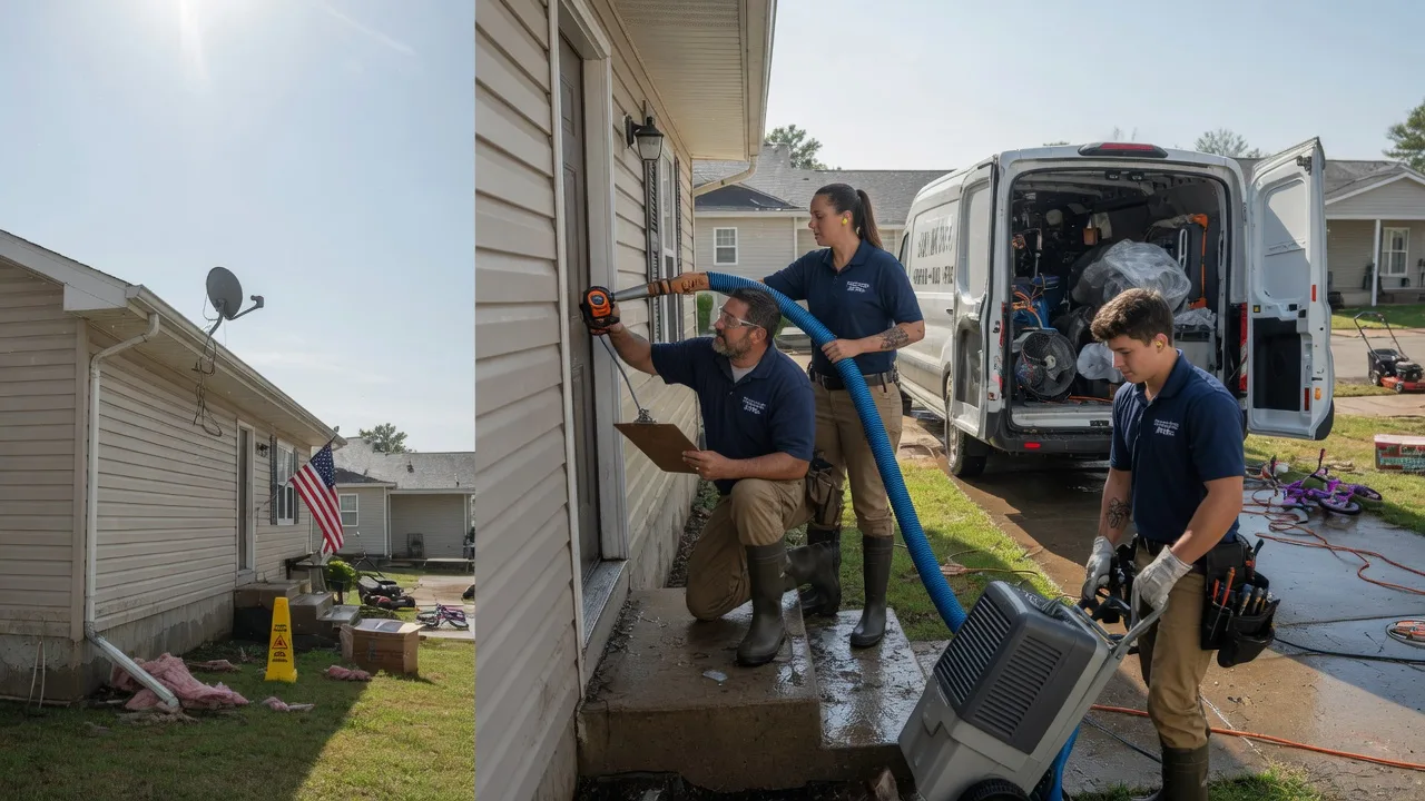Ceiling Water Damage Restoration in Del City, OK near me